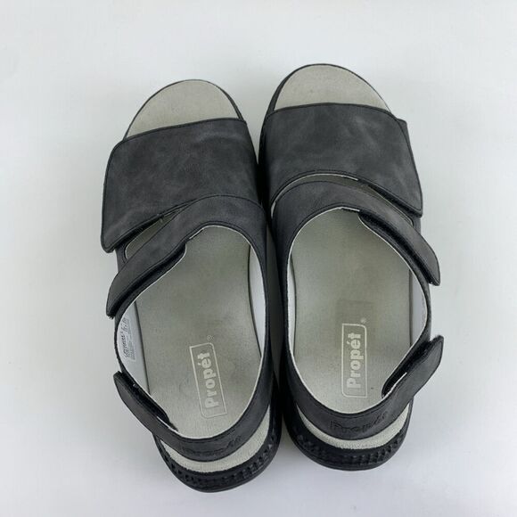 Propet Scottsdale Active Sandal Gray Comfort Adjustable WST003P Womens 8.5 X 2E - Picture 6 of 12